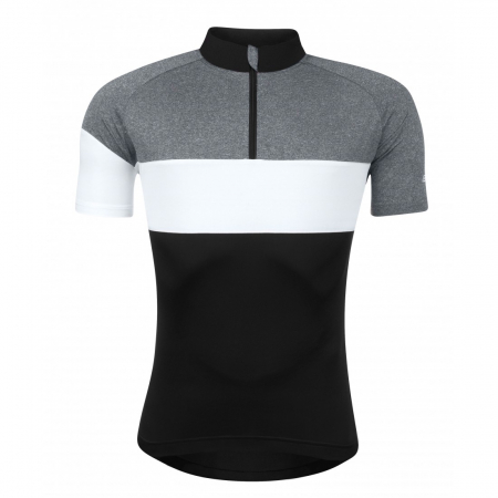 Tricouri si bluze - Bluza ciclism Force View maneci scurte negru/gri/alb XL