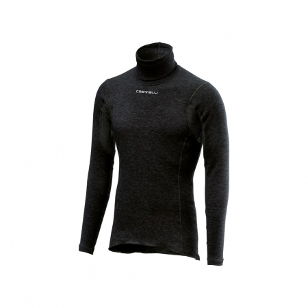 Tricouri si bluze - Bluza de corp cu guler Castelli Flanders Neck Warm Negru M