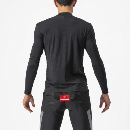 ECHIPAMENTE - Bluza de corp cu maneca lunga Castelli Bandito Wool LS Negru XL