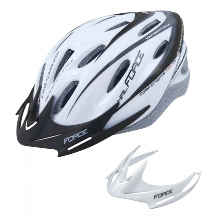 Casca Force Hal Alb/Negru S-M (54-58 cm) [4]