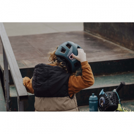 Casca Force Zebu cu lumina teal XS-S (46-52 cm) [7]