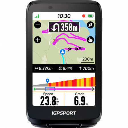 Ciclocomputer GPS iGPSPORT BiNavi Negru [6]