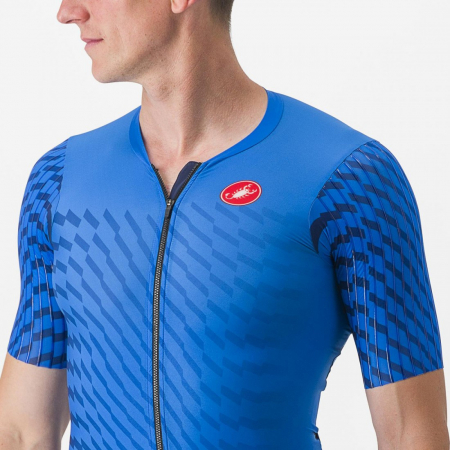 Costum de triatlon cu maneca scurta Castelli PR 2 Speed Albastru/Bleumarin L [4]