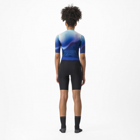 Costum de triatlon cu maneca scurta Castelli PR 2 W Speed Suit de dama Alb/Albastru/Negru M [1]