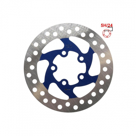 TROTINETE & SKATEBOARDS - Disc frana 120mm 5 gauri Albastru