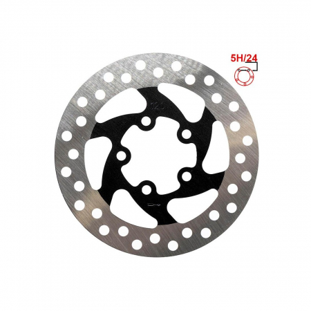 TROTINETE & SKATEBOARDS - Disc frana 120mm 5 gauri Negru