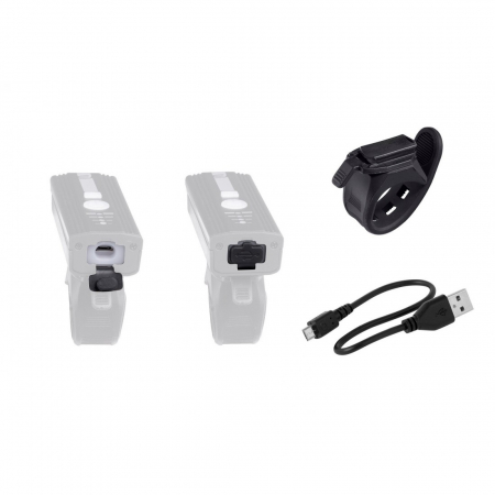 Lumini - Far fata Force Alert 350 LM USB negru