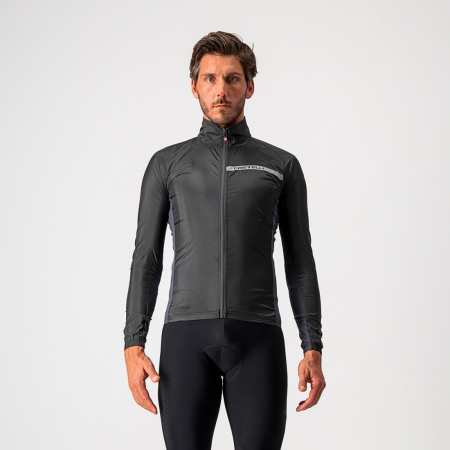 Jachete - Jacheta de vant Castelli Squadra Stretch Negru/Antracit XXL