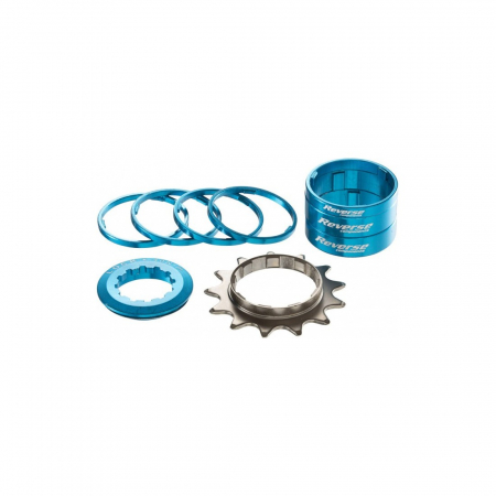 COMPONENTE - Kit single speed Reverse 13T albastru deschis