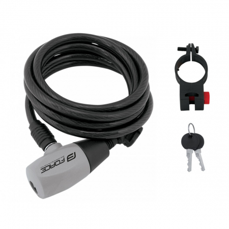 ACCESORII - Lacat Force Ron 185 cm/ 8 mm negru