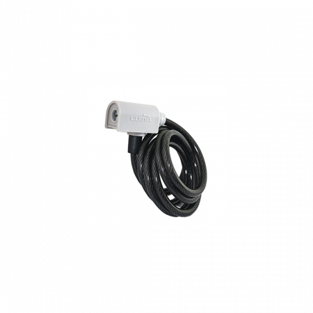 Antifurturi - Lacat Luma Enduro 7335 D12 185cm alb C35