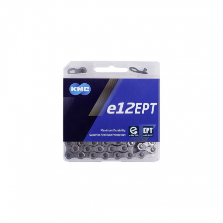 Produse - Lant KMC E12 EPT 12 Viteze 130 zale Ebike Argintiu