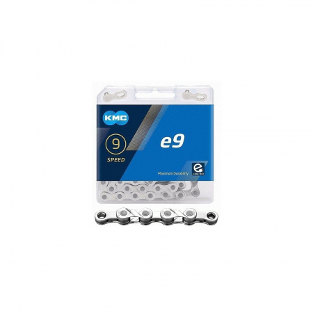 Piese - Lant KMC E9 Silver 9 viteze 122 zale Ebike Argintiu