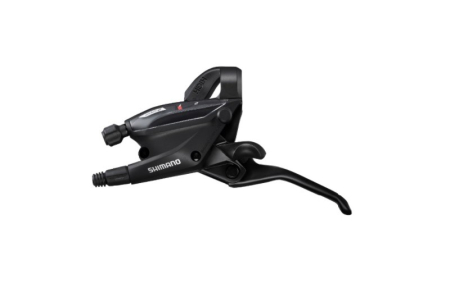 LICHIDARE STOC - MANETA SCHIMBATOR/FRANA SHIMANO, ST-EF505-2L, STANGA 2 VIT., 1800MM , EZ-FIRE PLUS, 3 DEGETE, PT. FRANA HYD, BLACK, AMBALAT IND.
