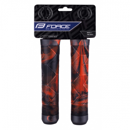 Mansoane Force BMX 145 cauciuc negru/rosu [1]
