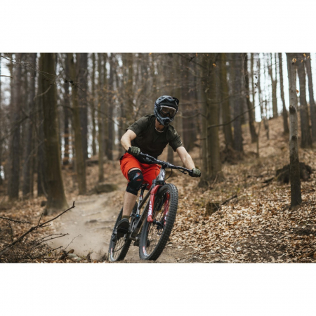 Pantaloni Force Blade MTB cu sub-pantaloni cu bazon rosu XXL [4]