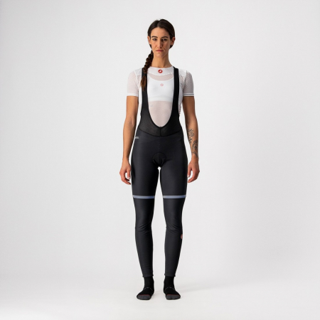 Pantaloni - Pantaloni lungi Castelli Polare W de dama Negru XL
