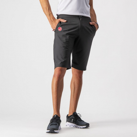 ECHIPAMENTE - Pantaloni scurti casual Castelli Milano Negru XL