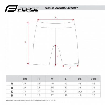 Pantaloni scurti cu bazon Force Rose Lady negru/roz XS [2]