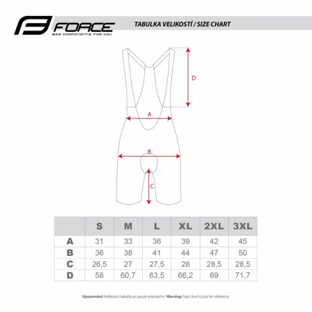 Pantaloni scurti cu bazon si bretele Force Action Negru XL [6]