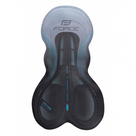 Pantaloni - Pantaloni scurti cu bazon si bretele Force B51 negru/alb XS