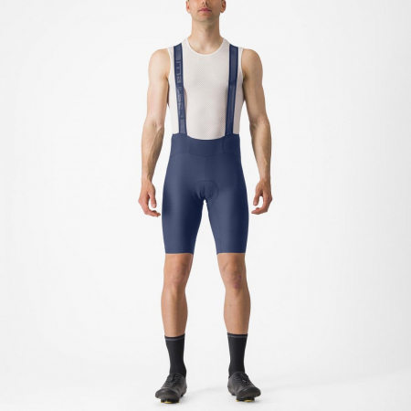 ECHIPAMENTE - Pantaloni scurti cu bretele Castelli Espresso Indigo M