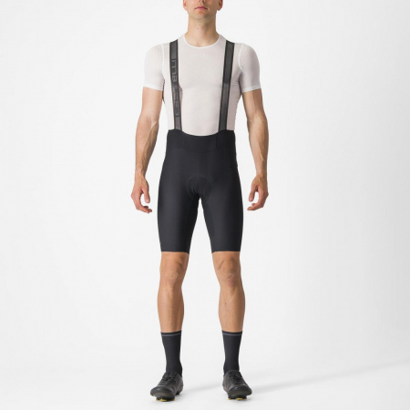 ECHIPAMENTE - Pantaloni scurti cu bretele Castelli Espresso Negru XXXL