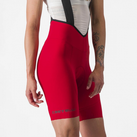 Pantaloni scurti cu bretele Castelli Espresso W DT de dama Rosu XS [6]
