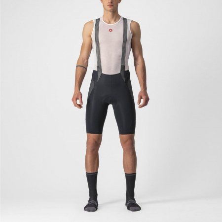 ECHIPAMENTE - Pantaloni scurti cu bretele Castelli Free Unlimited Negru M