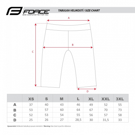 Pantaloni Scurti Force Blade MTB Fara Bazon Black XL [4]