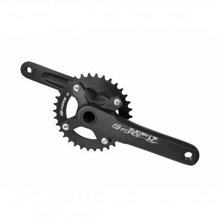 COMPONENTE - Pedalier Force Eleven 1.7+ 34T 175mm, Al, Black, Monobloc inclus