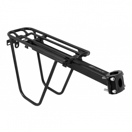 Portbagaje si cosuri - Portbagaj aluminiu Force 24-29 cu laterale si clema negru