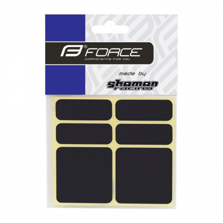 Protectii cadru - Protectie cadru Force autocolante set 6 bucati negru reflectorizant