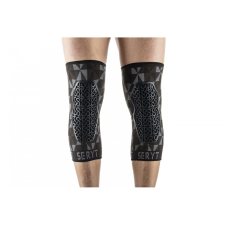 ECHIPAMENTE - Protectii genunchi Seryt Arlecchino Grey Black M