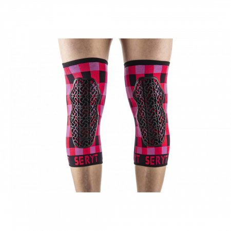 ECHIPAMENTE - Protectii genunchi Seryt Checker Pink M