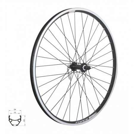 Roti & accesorii - Roata fata 26 Force Classic 559x19