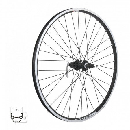 Roti & accesorii - Roata spate 26 Force Classic 559x19