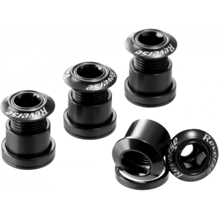 LICHIDARE STOC - Set 4 suruburi angrenaj Reverse Chainring Bolt Negre