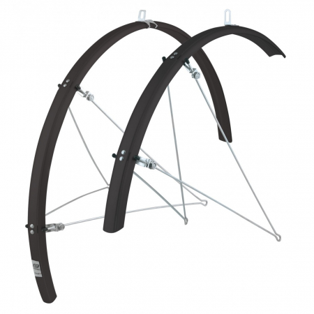 Aparatori & protectii cadru - Set aparatori Force Aluflex road 28 Negre