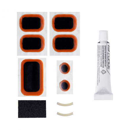 TUBELESS & ANTIPANA - Set reparatie pana Force 7 petece cu lipici