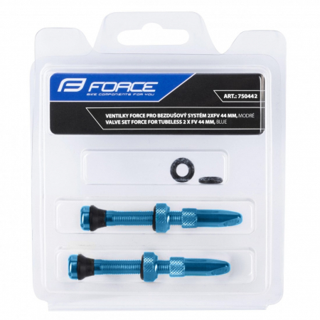 Set Valve Tubeless Force 2xFv 44mm Albastre [1]