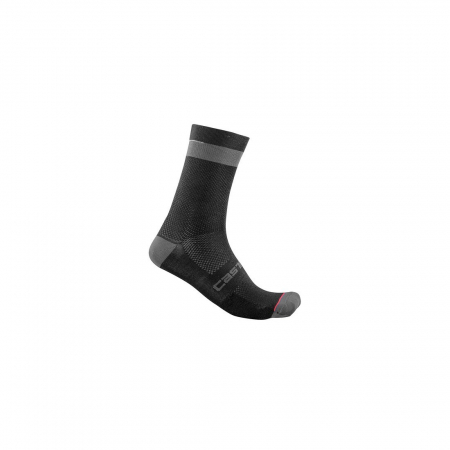 Echipament - Sosete Castelli Alpha 18 Negru/Antracit XXL 44-47