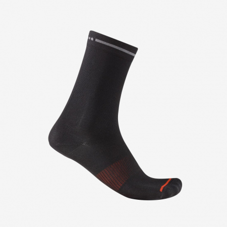 SOSETE - Sosete Castelli Premio EVO 18, unisex, negru, S/M, 35-39