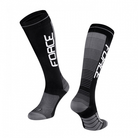 Produse - Sosete Force F Compress negru/gri XXS-XS (33-35)