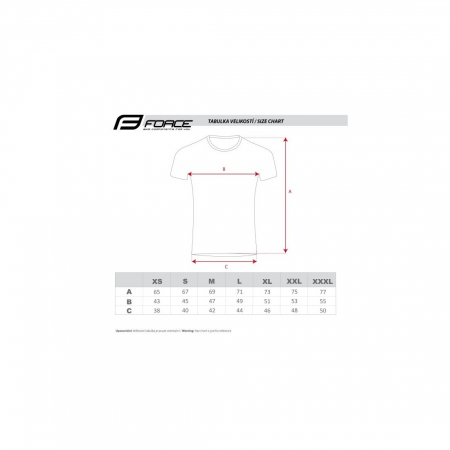 Tricou ciclism Force Bike rosu 3XL [1]