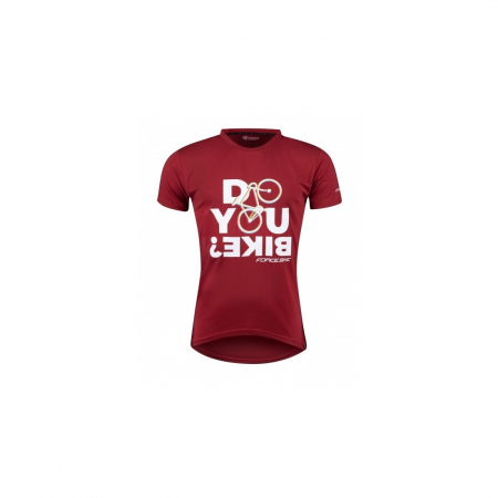 Tricou ciclism Force Bike rosu XXL [2]