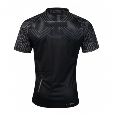 Tricouri si bluze - Tricou ciclism Force City negru/gri XS