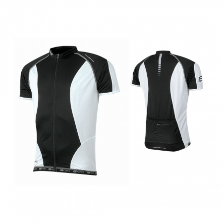 Tricouri si bluze - Tricou ciclism Force T12 negru/alb M