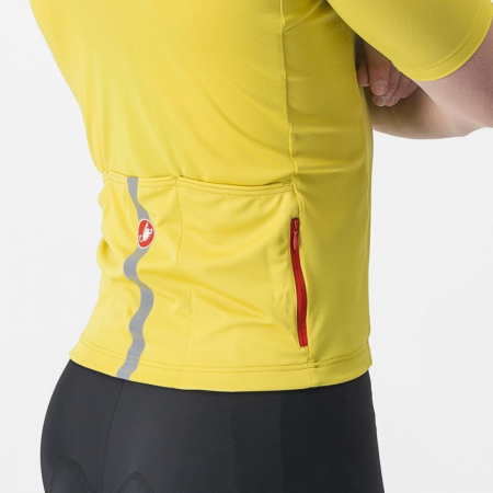 Tricou cu maneca scurta Castelli Classifica Galben XL [3]