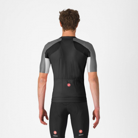 Tricou cu maneca scurta Castelli Entrata 6, pentru barbati, negru deschis/gri inchis-gri fumuriu, XXL [1]